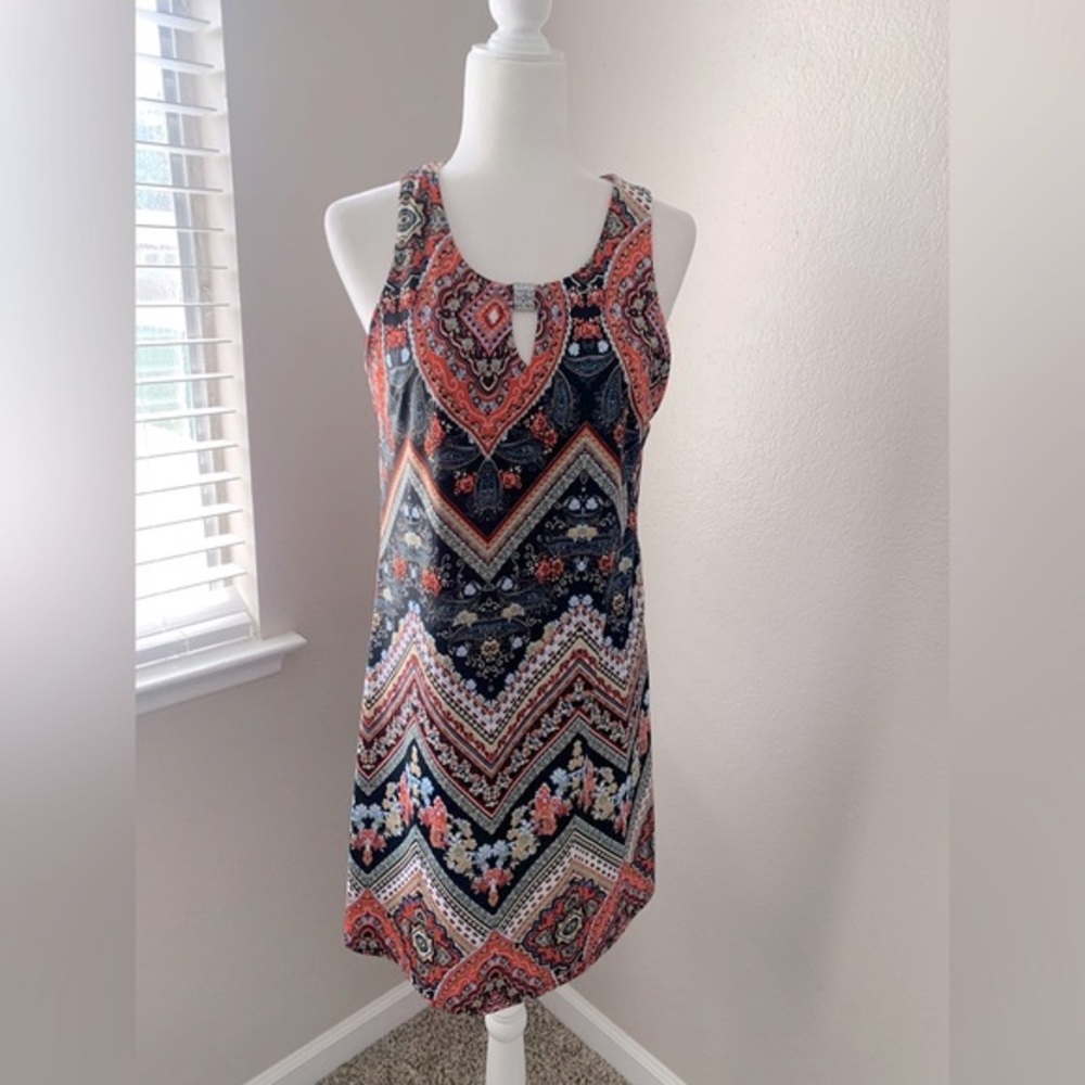 Luscious Floral Patterned Sleeveless Dress